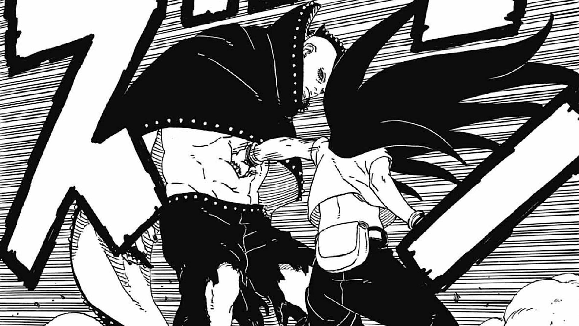 Himawari fighting Jura in Two Blue Vortex (Image via Shueisha)